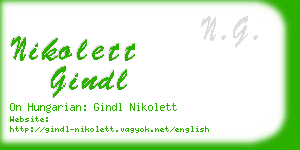 nikolett gindl business card